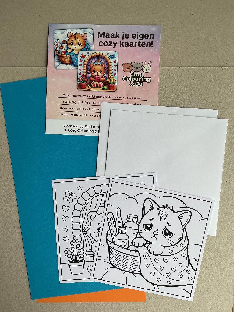 Setje 2 Cozy kaarten, Ophalen of Verzenden, Nieuw, Overige thema's, Overige typen