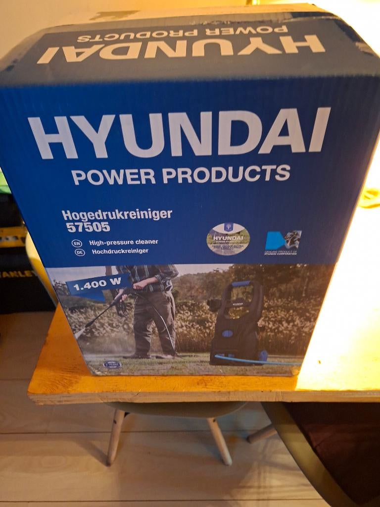 NIEUWE HOGEDRUK REINIGER IN VERPAKKING, Tuin en Terras, Ophalen, Nieuw, Met regelbare waterdruk, Hyundai