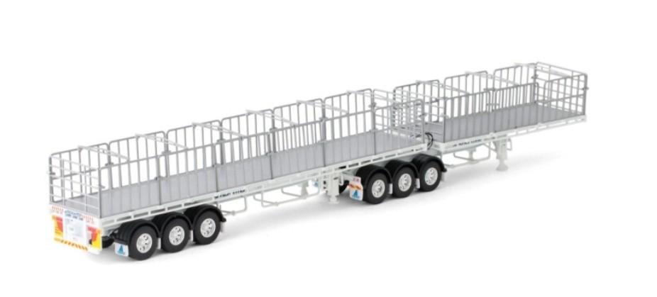 DRAKE COLLECTIBLES - WSFREIGHTER B DOUBLE FLAT TOP SET - WSI, Hobby en Vrije tijd, Modelauto's | 1:50, Nieuw, Bus of Vrachtwagen