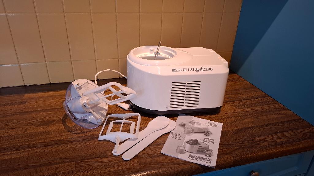 Nemox Gelato Chef 2200 ijsmachine, Ophalen, Zo goed als nieuw, Zelfvriezend