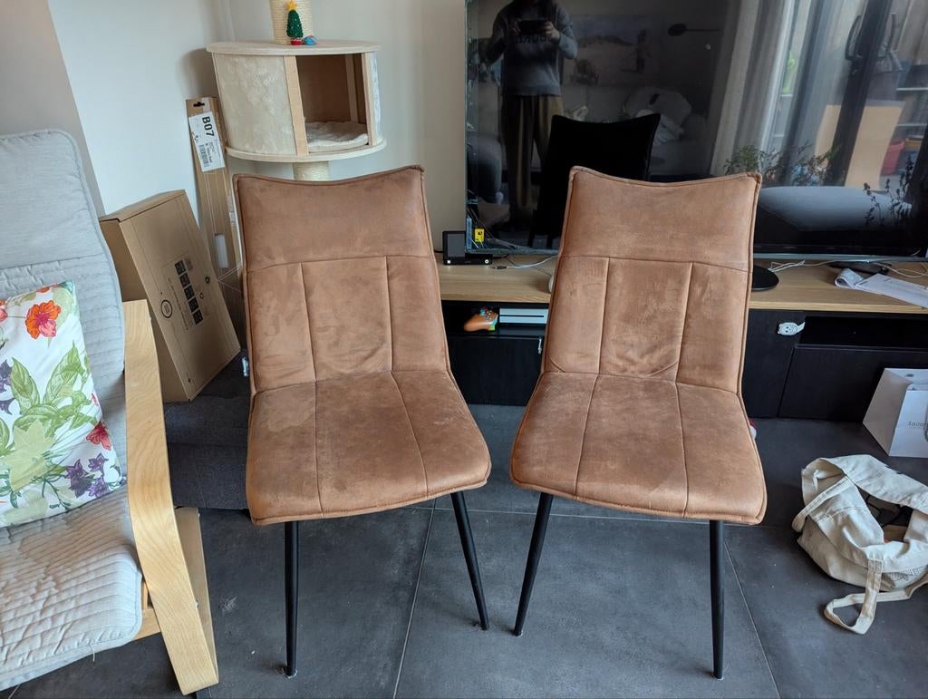 De Bommel eetkamerstoelen - 6 stuks (ook per 2 te koop), Ophalen, Vijf, Zes of meer stoelen