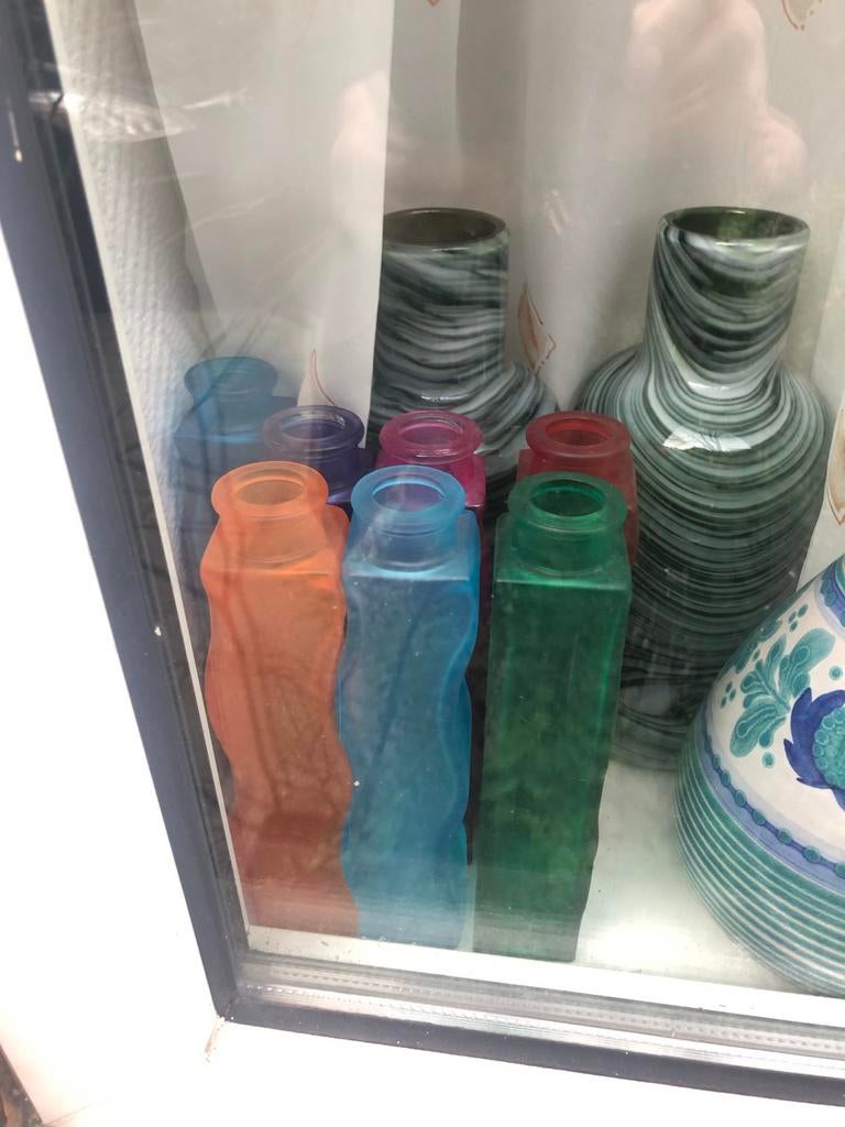 Set van 5 IKEA Kronkel vaasjes in diverse kleuren, Huis en Inrichting, Woonaccessoires | Vazen, Gebruikt, Overige kleuren, Ophalen of Verzenden