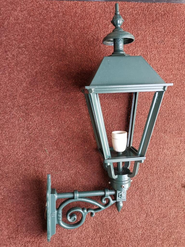 Mooie buitenlamp Bonn van KS, groen, 70 cm compleet met glas, Ophalen