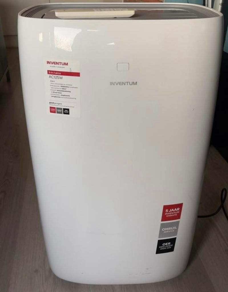 Inventum AC125W mobiele airco 12000 BTU 3 in 1, Ophalen, Gebruikt, Minder dan 60 m³, 3 snelheden of meer