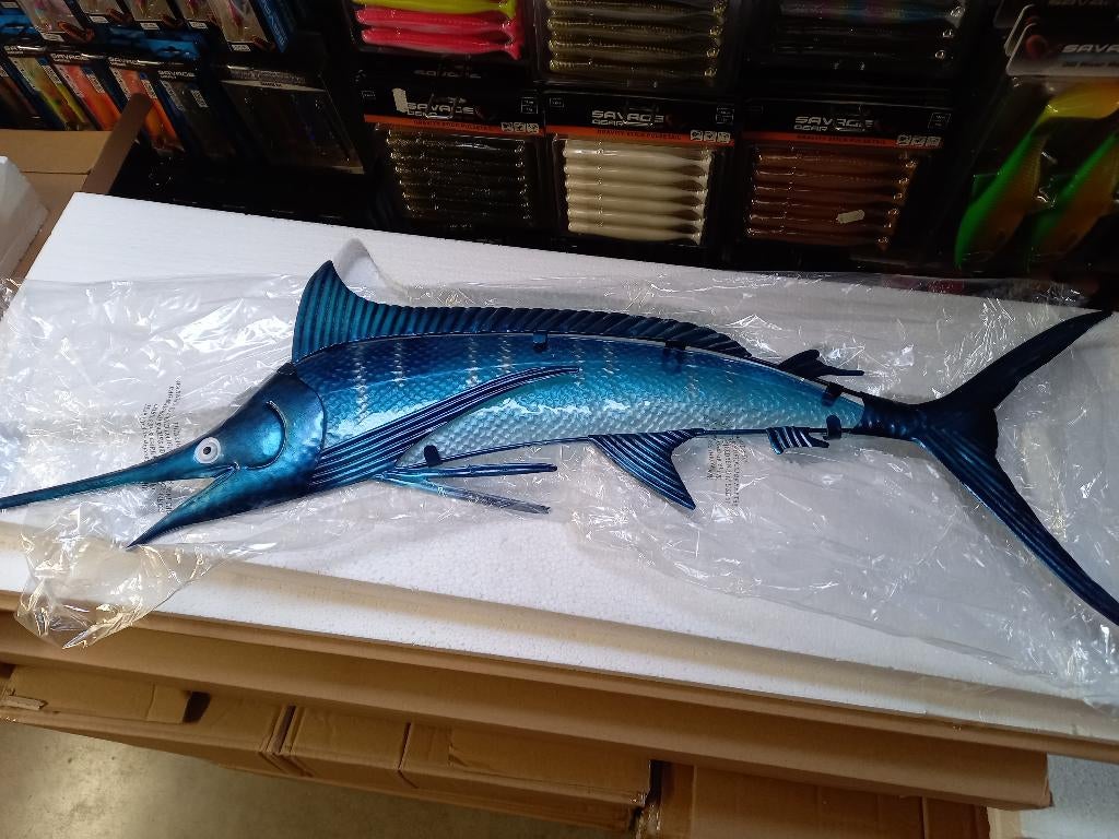 Karper/Snoek/Baars/Marlijn/Tonijn/Zeilvis...Wand-deco vissen, Info@hengelsportleon.nl, Overige typen, Eurocatch, Nieuw