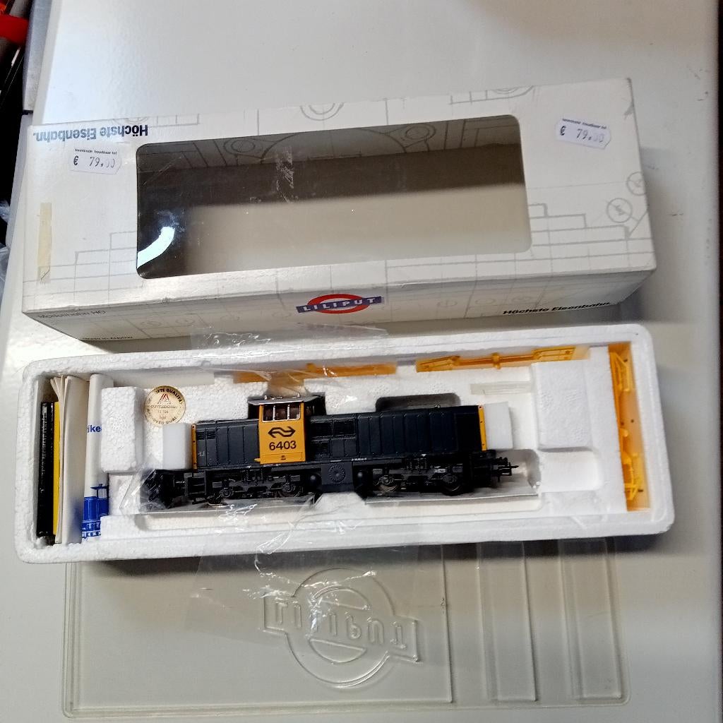 Liliput H0 - 124 48 - Dieselloc 6400 Serie van de NS, Hobby en Vrije tijd, Modeltreinen | H0, Wisselstroom, Gebruikt, Wagon, Ophalen of Verzenden