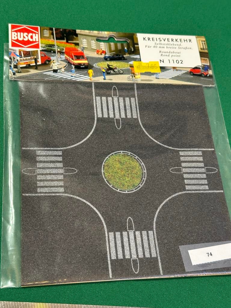 74- Busch N 1102 Zelfklevende Rotonde voor Modelspoorbaan, Ophalen of Verzenden, Nieuw, Overige typen, Overige merken