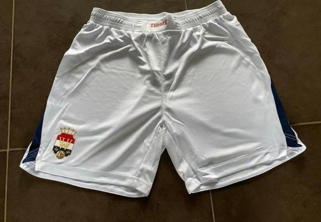 Witte voetbalshort Willem 2 Tilburg, Maat 52/54 (L), Wit, Nieuw, Ophalen of Verzenden