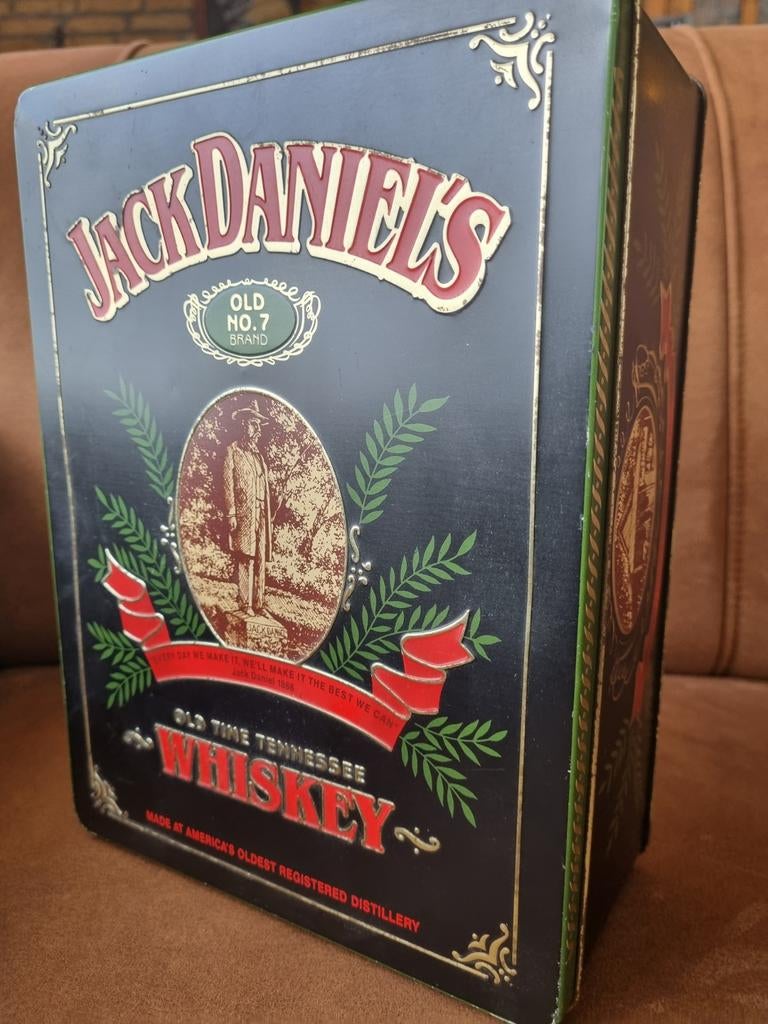 Jack Daniel's Whiskey Blikken Doos - Vintage Look, Ophalen of Verzenden, Gebruikt, Overige, Overige merken