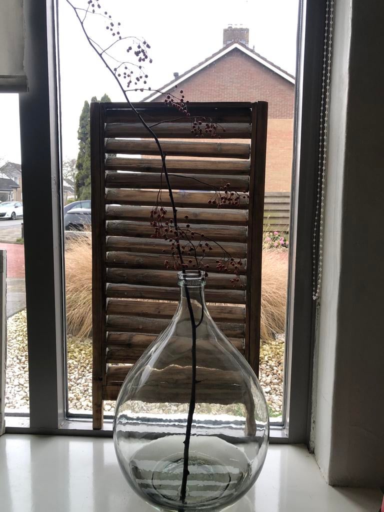 Houten shutter - Raamdecoratie, Ophalen of Verzenden, Gebruikt, Hout, Brocante