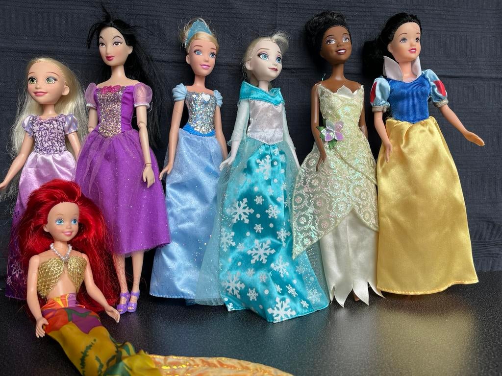 7x disney prinsessen. Model barbiepop, Kinderen en Baby's, Ophalen of Verzenden, Zo goed als nieuw, Overige typen