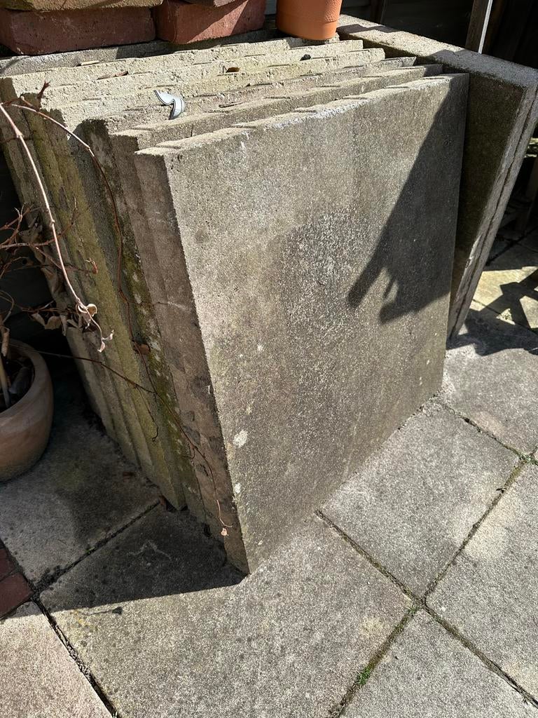 Gebruikte Straattegels, Tuin en Terras, Tegels en Klinkers, Gebruikt, Terrastegels, Beton, Minder dan 5 m², Ophalen