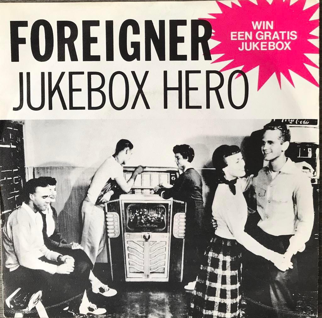 Foreigner - Jukebox hero (NL’81) ALS NIEUW(UKop48/USop26), Cd's en Dvd's, Vinyl Singles, Ophalen of Verzenden, Zo goed als nieuw