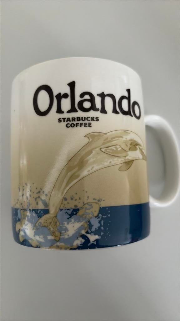 Starbucks mok Orlando collectors serie, Ophalen of Verzenden, Zo goed als nieuw, Overige stijlen, Kop(pen) en/of Schotel(s)