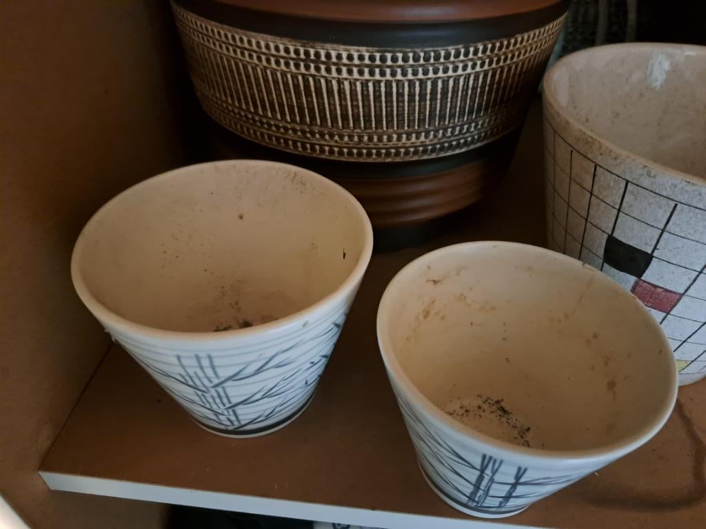 Bloempotten, Gebruikt, Rond, Ophalen of Verzenden, Balkon