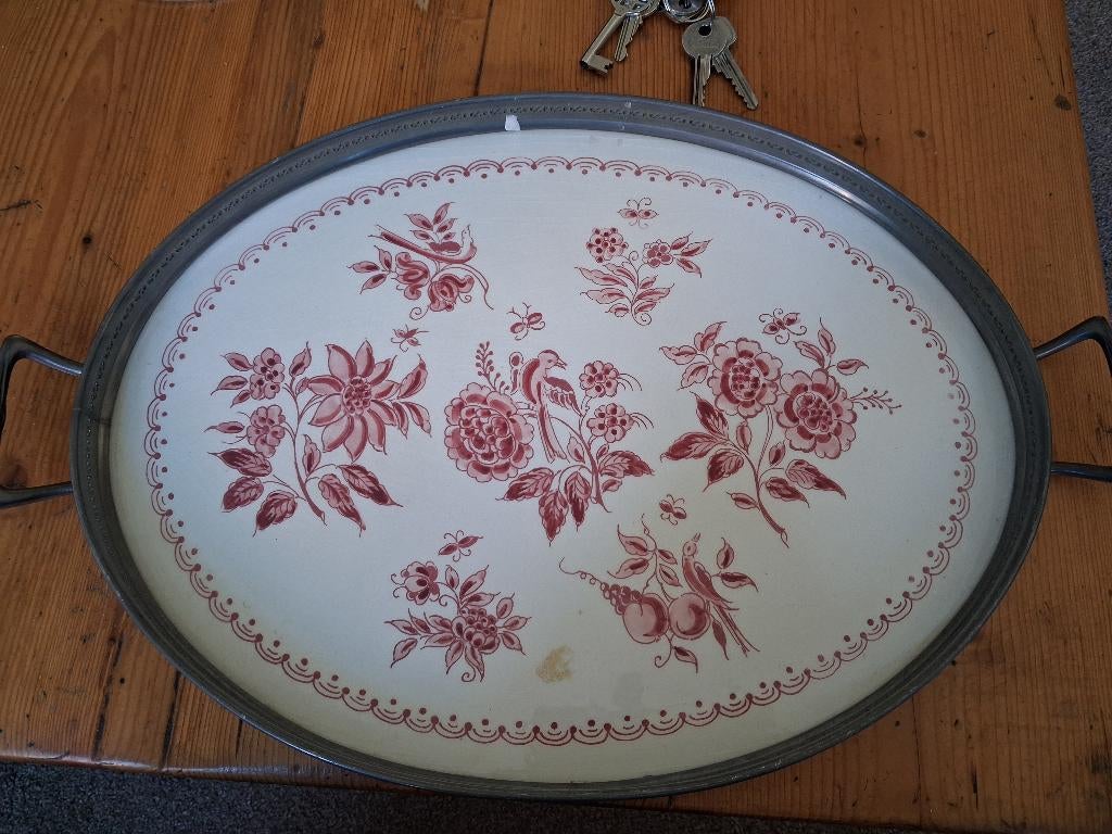 Delfts blauw dienblad, Ophalen