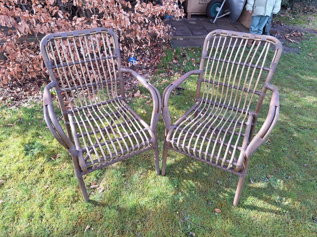 Terrasstoelen / Tuinstoelen 39 stuks- Horeca en Particulier, Ophalen, Gebruikt, Rotan