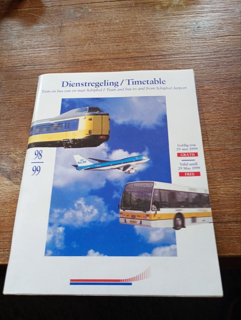 Klm NS dienstregeling boekje, Verzamelen, Ophalen of Verzenden