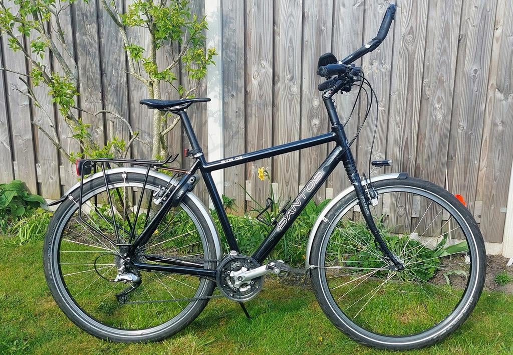 Mooie Santos Str02 Trekkingfiets, Gebruikt, Velgrem, Versnellingen, 53 tot 57 cm