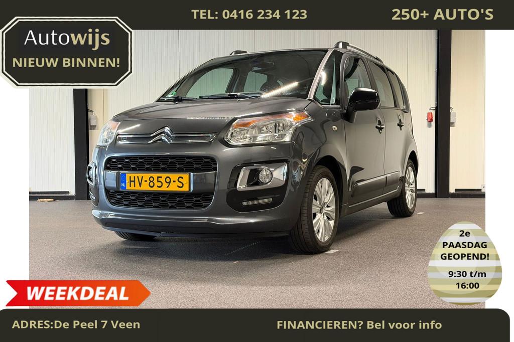 Citroen C3 Picasso 1.2 PureTech Exclusive|TREKHAAK|LM-VELG|N, Auto's, Voorwielaandrijving, Stof, Gebruikt, 1199 cc