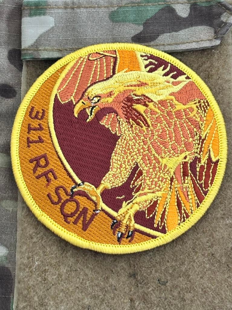 F-16 embleem 311 SQN RF klu, Verzenden, Luchtmacht, Nederland, Embleem of Badge