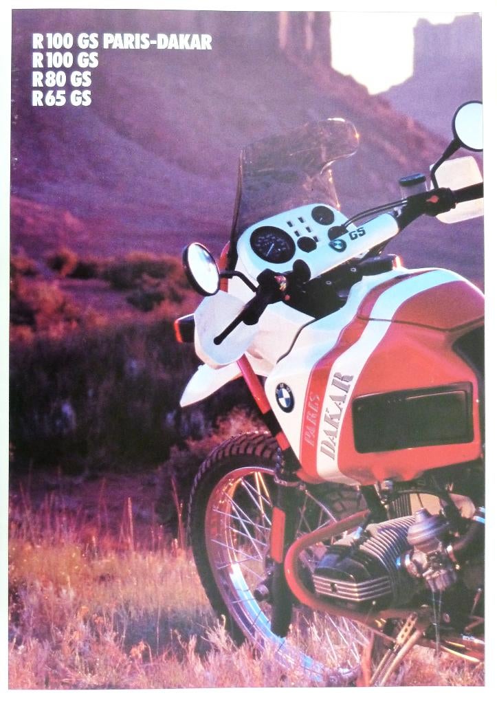Folder BMW R100 GS Paris- Dakar/ R80 GS/ R65 GS 09/ 1989, Ophalen of Verzenden, BMW
