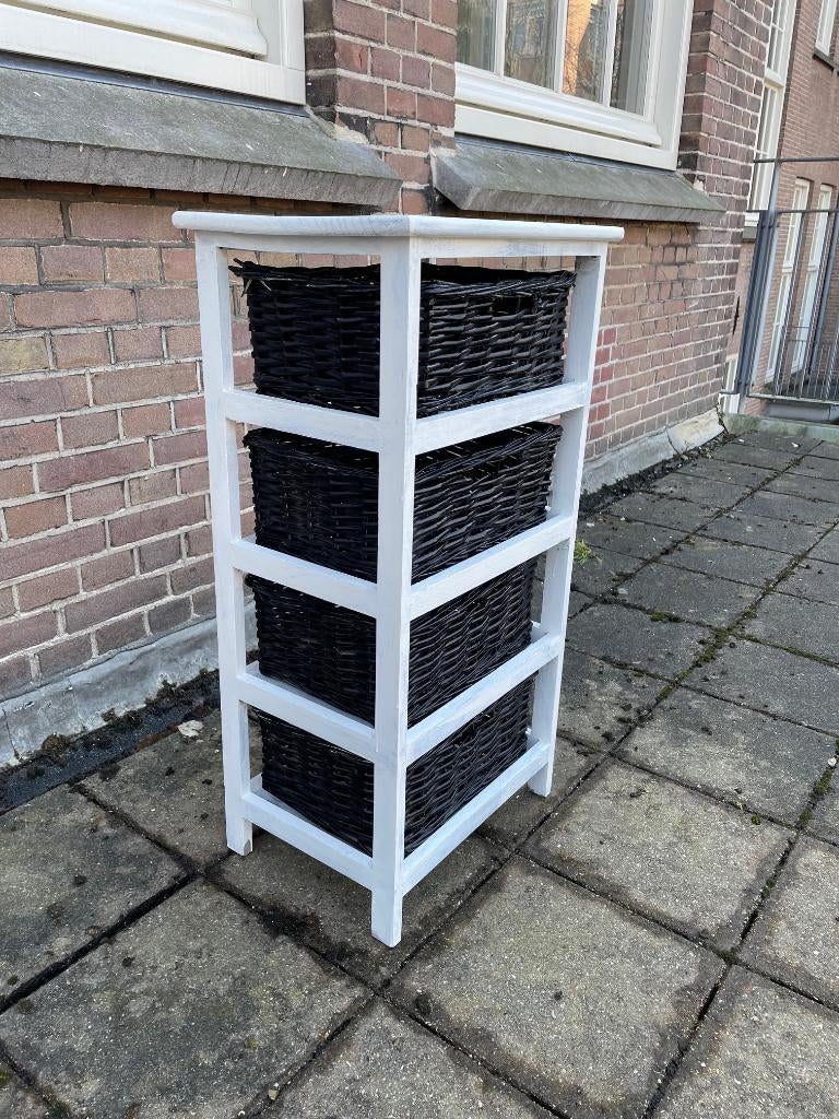 Kastje met mandjes, Ophalen, Minder dan 50 cm, Nieuw, 3 of 4 laden