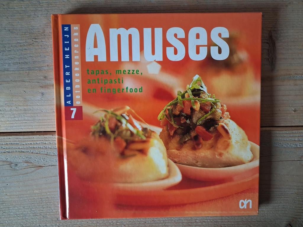 Amuses: tapas, mezze, antipasti en fingerfood, Albert Heijn, Tapas, Hapjes en Dim Sum, Ophalen of Verzenden, Zo goed als nieuw