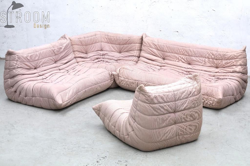 Ligne Roset Togo Sofa Bank Jaren 70 Vintage Design Cinna, Ophalen, Stof, Gebruikt, Zie website