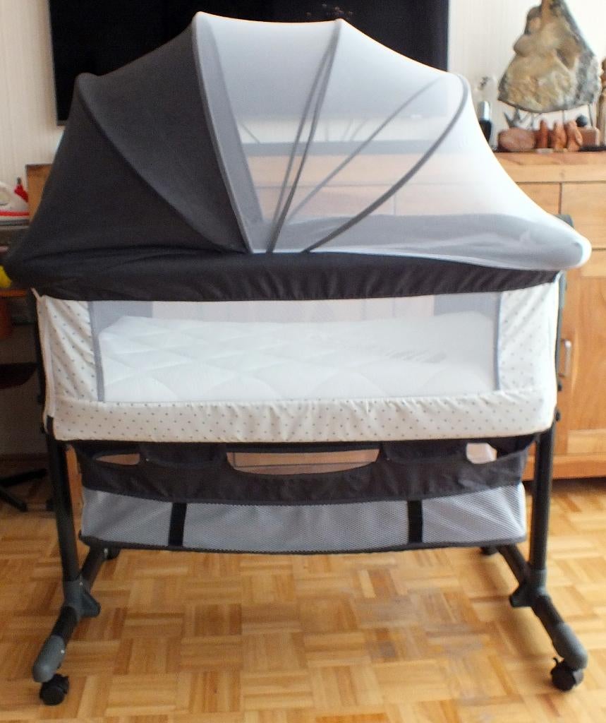 eco babywieg aan bed+naturalis Bamboo matras+3 Meyco hoezen, Kinderen en Baby's, Babywiegjes en Ledikanten, Ophalen, Zo goed als nieuw