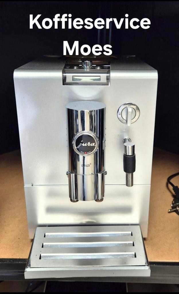 Jura Ena 9 met servicebeurt €200,-, 10 kopjes of meer, Ophalen of Verzenden, Koffiemachine, Koffiebonen