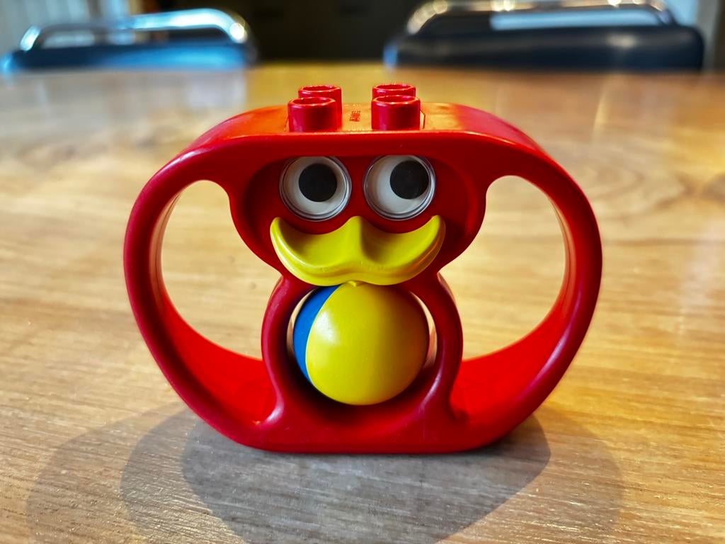 Lego Duplo Rammelaar Eendje met Bal, Ophalen of Verzenden, Gebruikt, Rammelaar, Met geluid