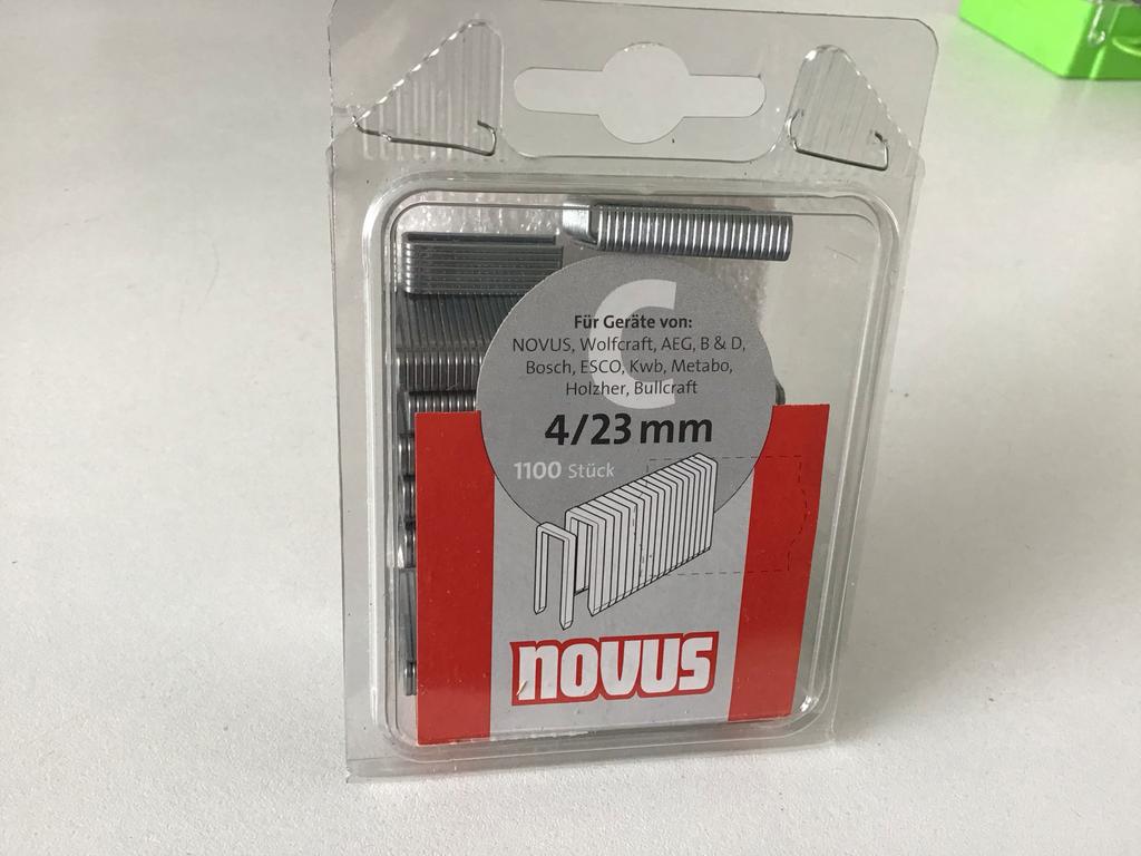 Novus nieten 4/23 mm, 1100 stuks, er zijn er een aantal uit, Ophalen of Verzenden, Nieuw