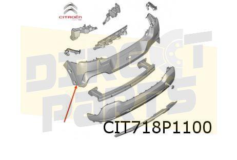 Citroën C4 Cactus (2/18-) achterbumper (Te Spuiten) Originee, Verzenden, -, Nieuw, Achter