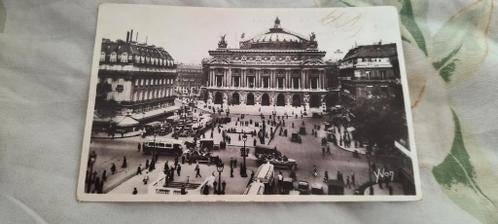 kaart Parijs - place de l opera - Frankrijk uit de jaren 40, Ophalen of Verzenden, 1920 tot 1940, Gelopen, Frankrijk