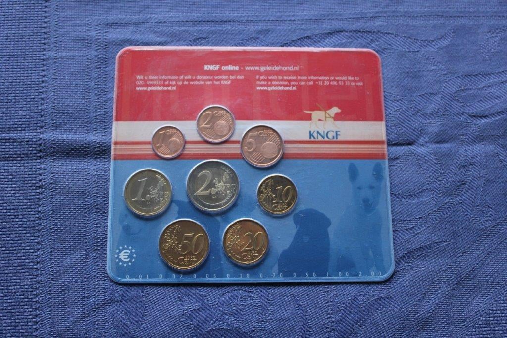 2002 Koninklijk Nederlands Geleidehonden Fonds muntset, Postzegels en Munten, Munten | Nederland, Ophalen of Verzenden, Koningin Beatrix