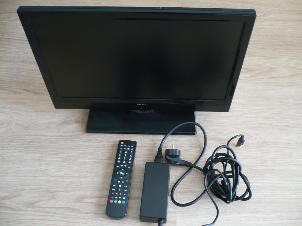 Akai ALED1909TBK 19 inch TV met DVD-Speler, Audio, Tv en Foto, Televisies, Ophalen, Gebruikt, 50 Hz, Overige merken