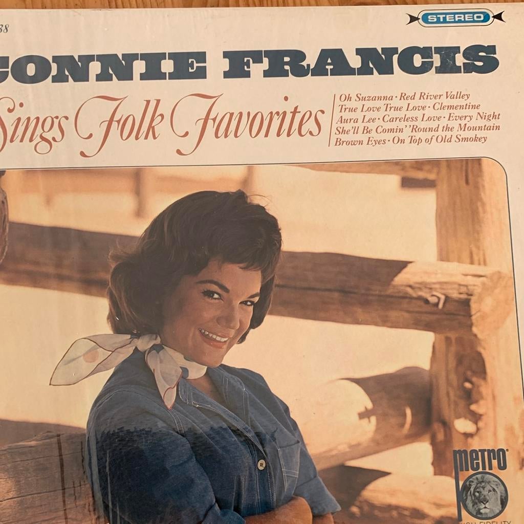 Connie Francis Sings Folk Favorites, Ophalen of Verzenden, Zo goed als nieuw, 12 inch
