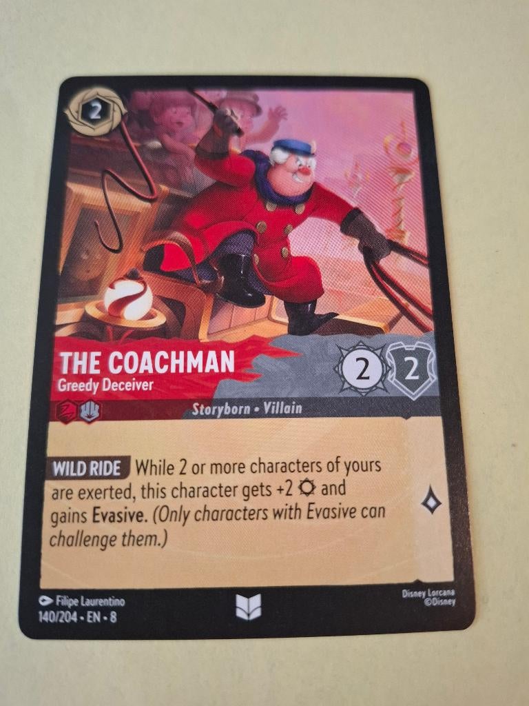 Disney Lorcana, Reign of Jafar, Nr. 140 / 204, Ophalen of Verzenden, Zo goed als nieuw, Losse kaart