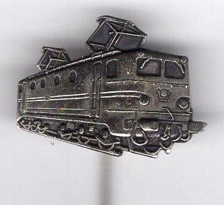 NS 1301 locomotief zilverkleurig trein speldje ( J_015 ), Verzenden, Zo goed als nieuw, Transport, Speldje of Pin