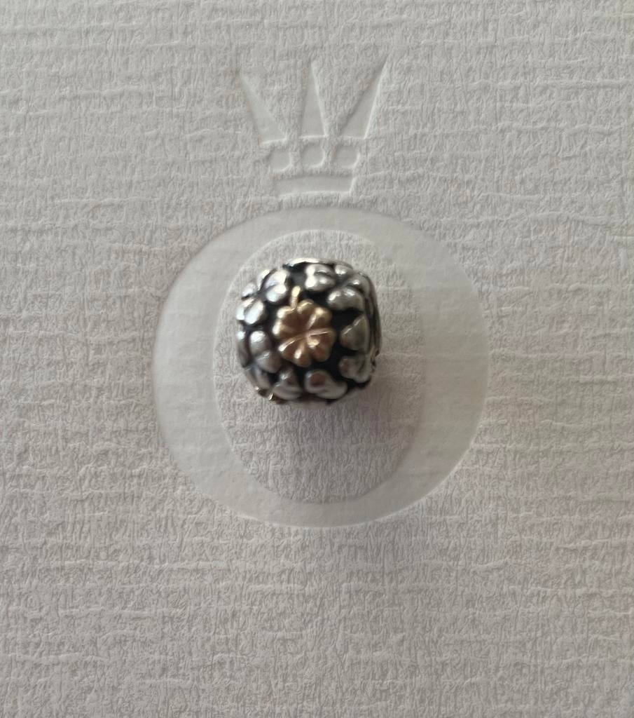 Pandora bedel Lucky Clover Charm. Moederdagtip 🎁., Sieraden, Tassen en Uiterlijk, Bedels, Gebruikt, Pandora, Ophalen of Verzenden