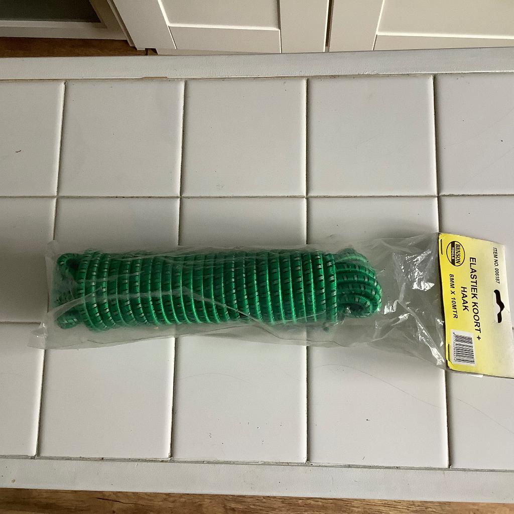 Elastiek koord met haak, Ophalen of Verzenden, Nieuw