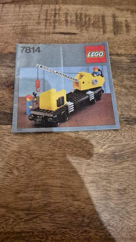 Instructie Lego 7814 - Crane Wagon with Small Container, Kinderen en Baby's, Speelgoed | Duplo en Lego, Ophalen of Verzenden, Zo goed als nieuw