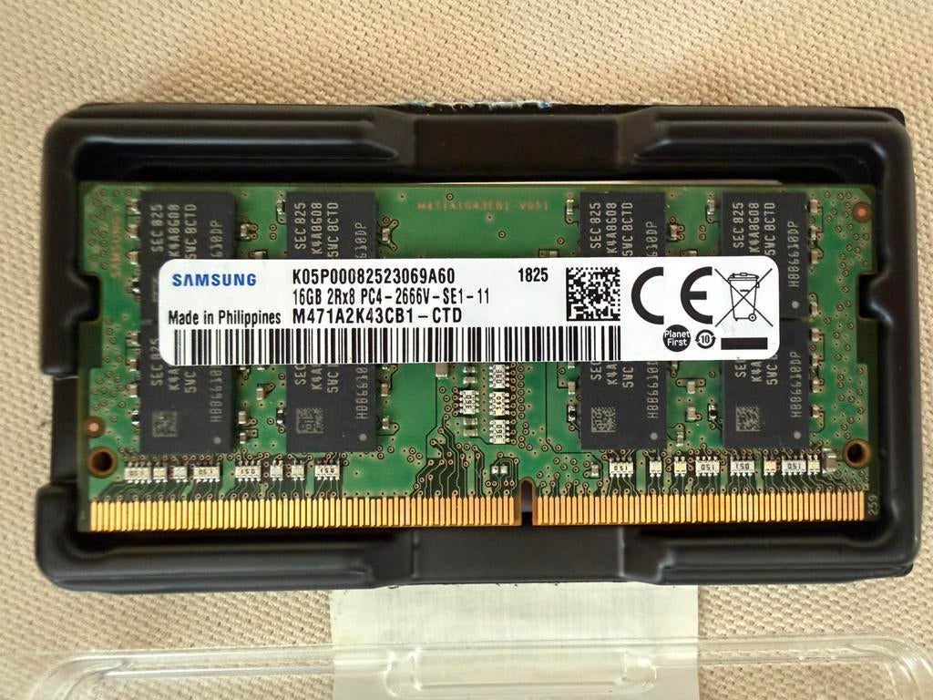 Samsung 16GB DDR4 SODIMM, Computers en Software, RAM geheugen, DDR4, Ophalen of Verzenden, Zo goed als nieuw, Laptop