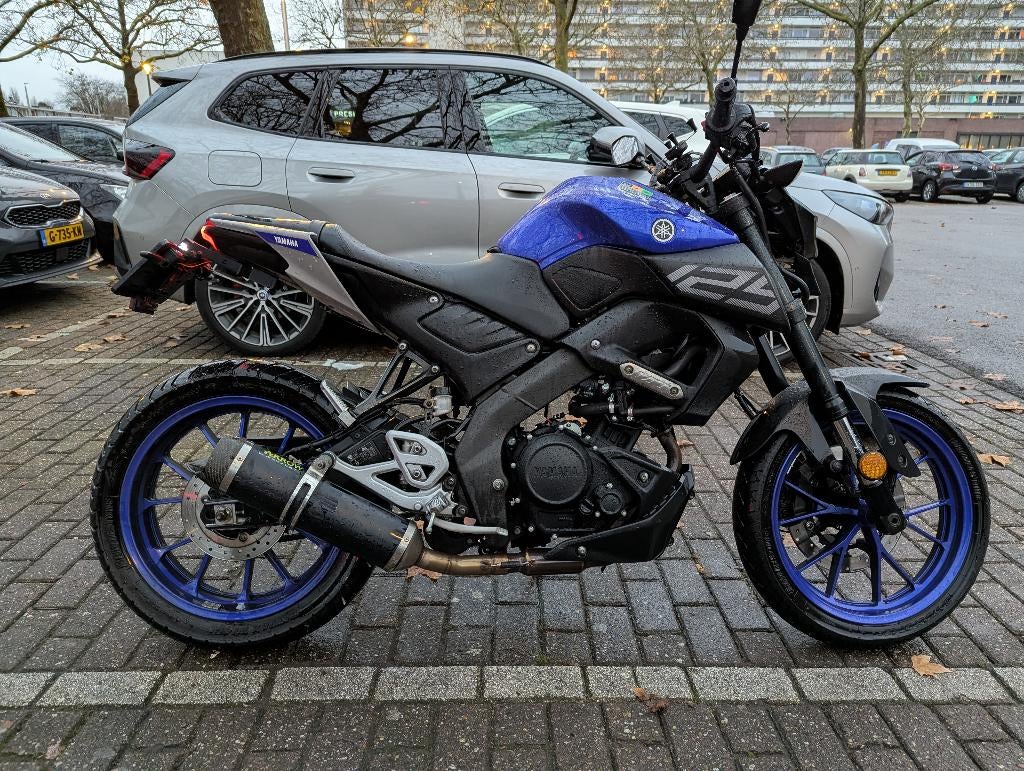 Yamaha MT-125 '20 Arrow Carbonfiber uitlaat, Puig, RAM, ABS