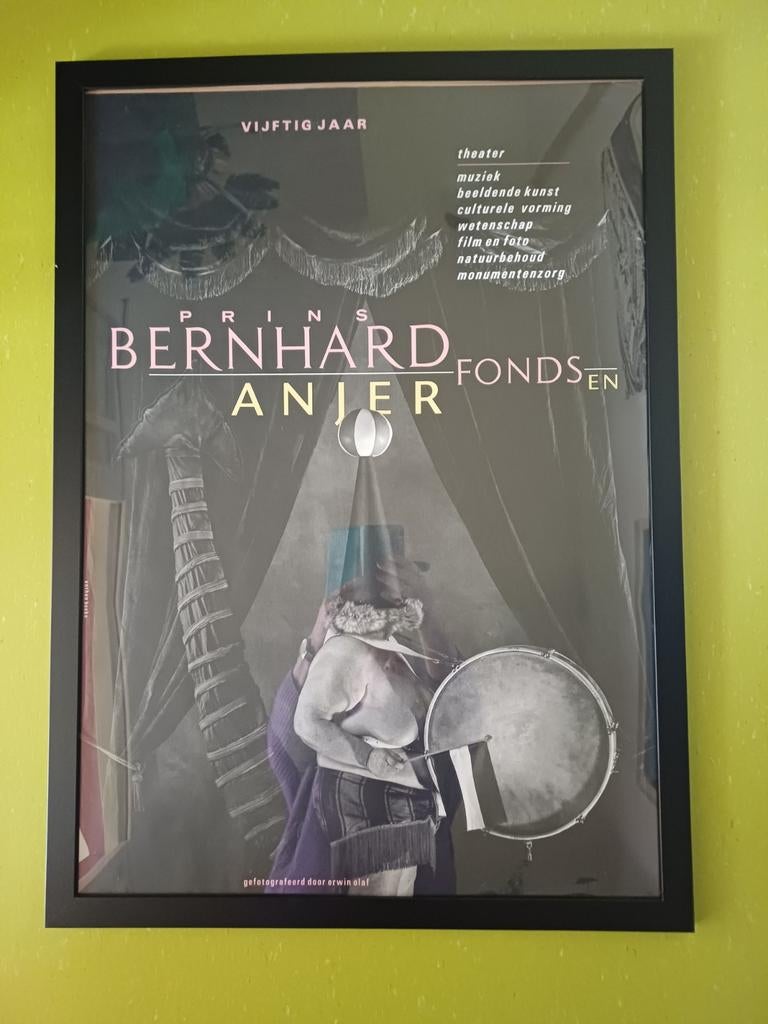 Erwin Olaf poster 50 jaar Oranjefonds, Verzamelen, Ophalen