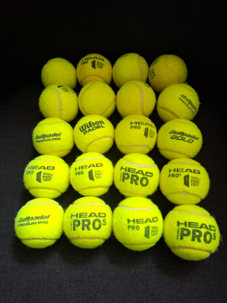 20 padel ballen in 1 koop, Ophalen of Verzenden, Padelballen