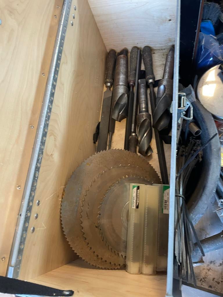 SKF gereedschapskist met boren en zaagbladen, Ophalen of Verzenden, Gebruikt