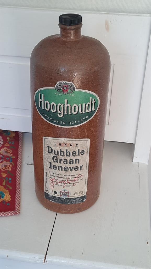 Aardewerk kruik Hooghoudt jenever 8 ltr,lees de beschrijving, Ophalen of Verzenden, Gebruikt, Overige typen