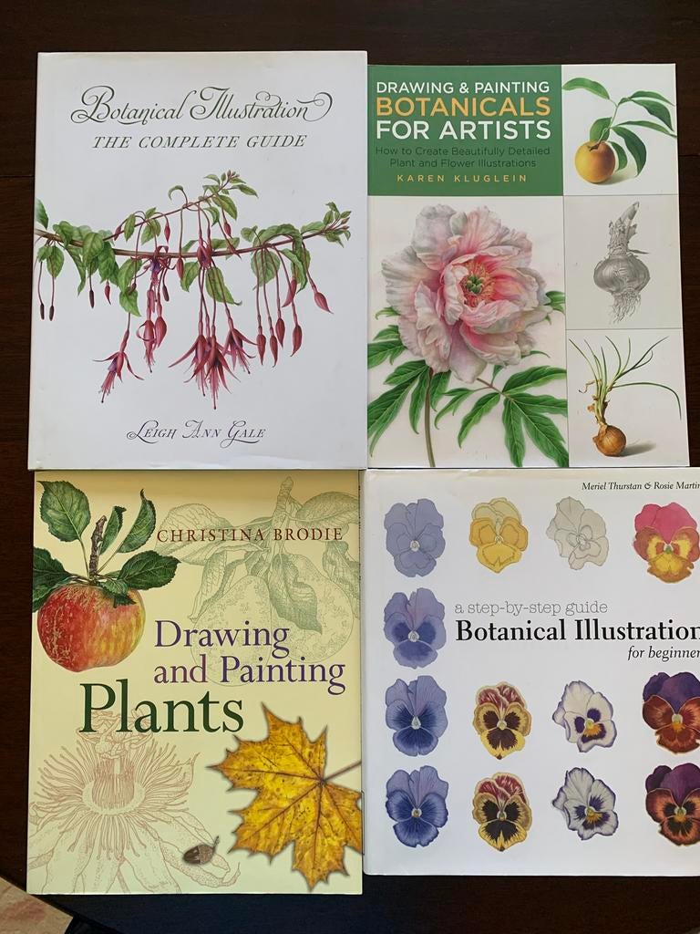 4 boeken Botanisch tekenen en schilderen, Boeken, Ophalen of Verzenden, Zo goed als nieuw, Tekenen en Schilderen